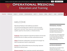 Tablet Screenshot of operationalmedicine.org